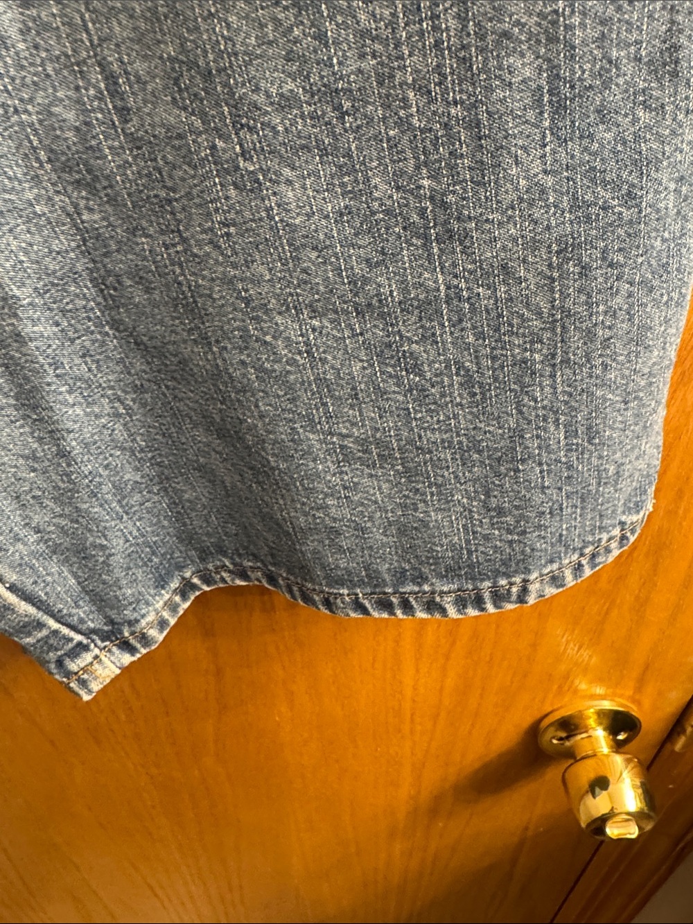 Calvin Klein Blue Denim High-Rise Shorts - Picture 5 of 9